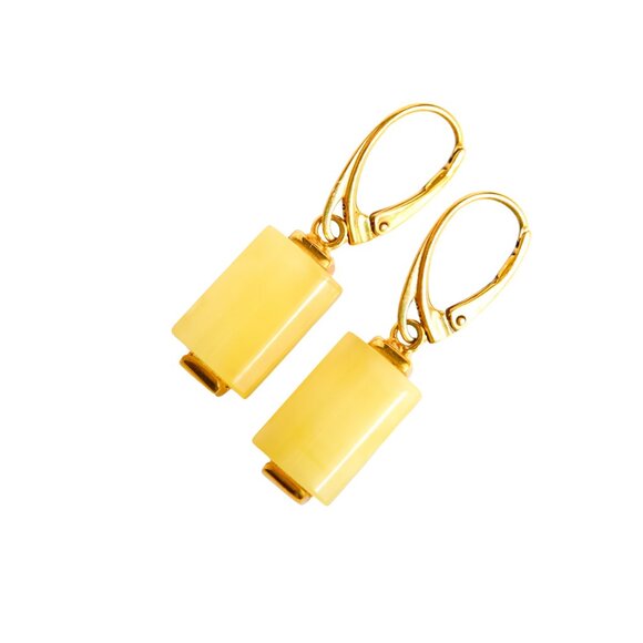 Aleksander Gliwinski Butterscotch Amber Earrings - Picture 3 of 6